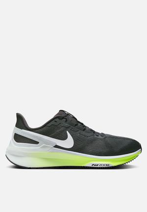 Nike training air zoom elevate trainers in grey and on sale lime