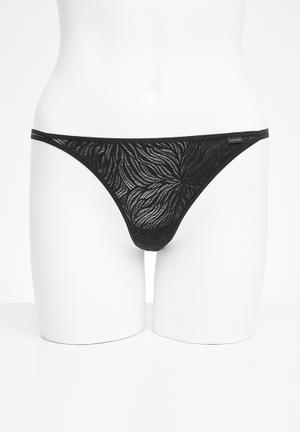 Calvin Klein Underwear STRING 3PK - Thong - black/white/grey heather/black  - Zalando.de