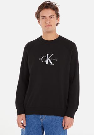 Calvin Klein Jeans CORE MONOGRAM CREWNECK - Sweatshirt - ck black/black 
