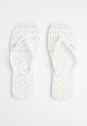 Samba Sol Women’s Wedge Collection Flip Flops - White