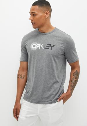 Oakley Retro Frog B1B Short Sleeve Crew Neck T-Shirt Grey