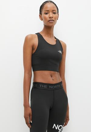 The North Face FLEX - Medium support sports bra - black/white/black 