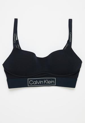 Calvin Klein Underwear Women's 2 Pack Essence T-Shirt Bras Black Charcoal  38C