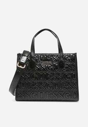 Black Guess Handbag / Purse | Black guess handbags, Guess handbags, Purses