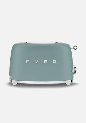 50's Retro Style 2 Slice Toaster - Matt Emerald Green