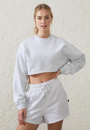 Plush Essential Cropped Zip Through