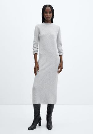 Calvin Klein Dress Women/Girls Overcast Gray - Trendyol