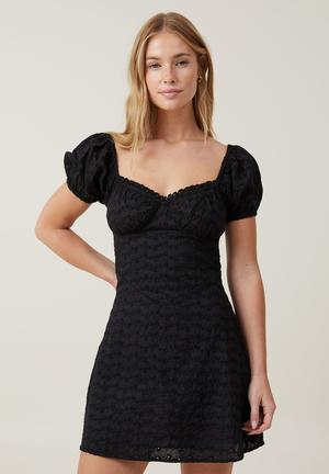 H&M Twist-detail Rib-knit Bandeau Dress