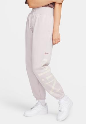 Nike Sportswear W NSW ESSNTL LGGNG SWOOSH MR - Leggings - Trousers - grey  heather/white/grey 