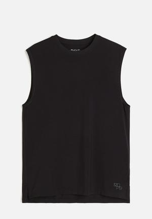 Men's Nike Vest Tank Top Sleeveless T-Shirt Singlet - Black Navy Grey