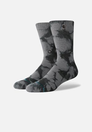 Stance Southbound Crew Socks for Men in Grey Multi