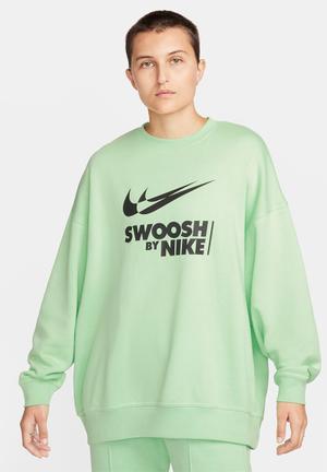 NIKE W NSW PLSH MOD CROP CREW, | White Women‘s Sweatshirt | YOOX