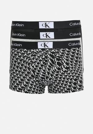 Calvin Klein Men's 100% Authentic CK Trunks Boxer Shorts Underwear 3 Pack  Black