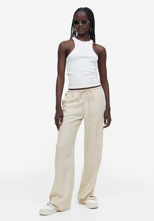 Zimmermann Jude Cropped Floral Print Linen Trousers in Natural | Lyst