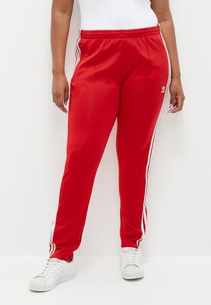 adidas Originals Women's Large Logo Track Pants, Lush Red/White, L :  : Clothing & Accessories