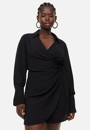 huaai dresses for women 2023 womens summer short sleeve v neck mini dress  chiffon dot flowy short dress plus size dress black xl