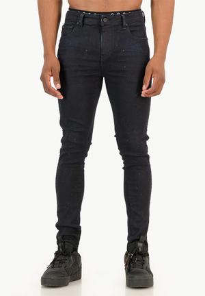 Men's Black No Fade Super Skinny Jeans, Men's Clearance