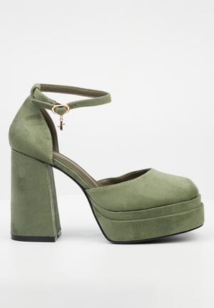 Khaki green outlet heels