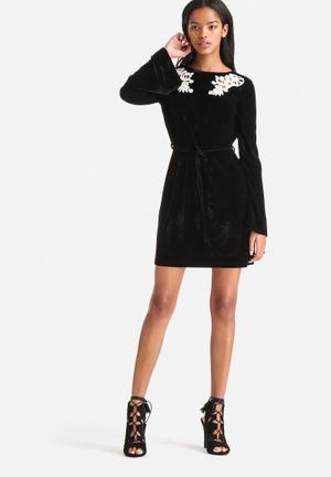 Hailia Velvet Underground Babydoll Dress