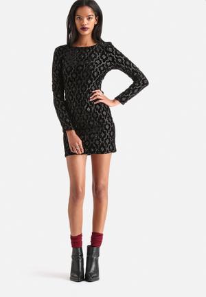 Gabby Art Deco Bodycon Sequin Dress