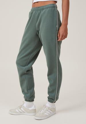 Buy online Sea Green Cotton Blend Joggers Track Pant from Sports