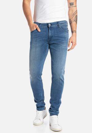 Skinny Taper Fit Men's Jeans - Medium Wash