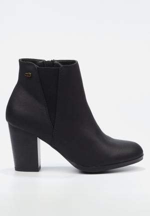 Cheap block shop heel ankle boots