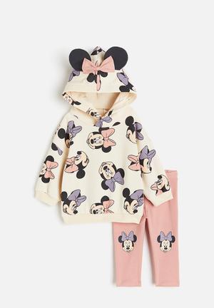 H&M Baby Toddler Girl Disney Minnie Mouse Sweatpants Set