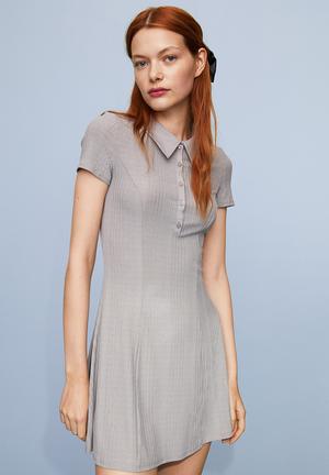 Calvin Klein Dress Women/Girls Overcast Gray - Trendyol
