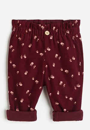 Corduroy Treggings - Dark red - Kids