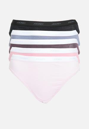 Jockey Women's Underwear Elance French Cut - 6 Pack, Ivory/Light/Pink  Shadow, 5 : : Clothing, Shoes & Accessories