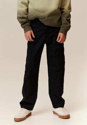 Wide Leg Low Cargo Trousers