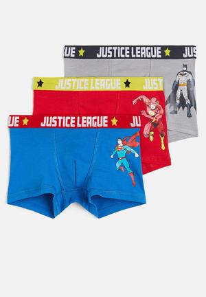 5-pack Cotton Boxer Briefs - Light pink/Justice League - Kids