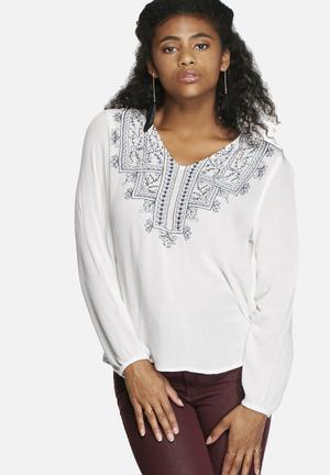 Frey Embroidered Top