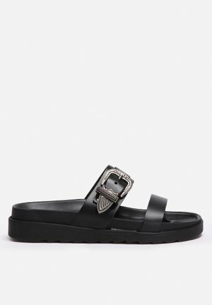 Shine Leather Sandal