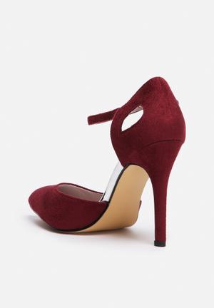 L100306 - Pointed Ankle Strap - burgundy Sissy Boy Heels | Superbalist.com