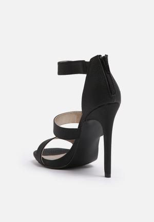 black heels with diamonds