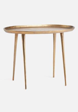 Large oval side table