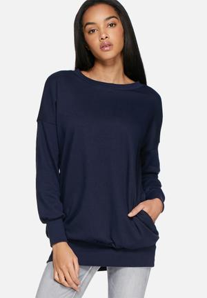Longline sweat top