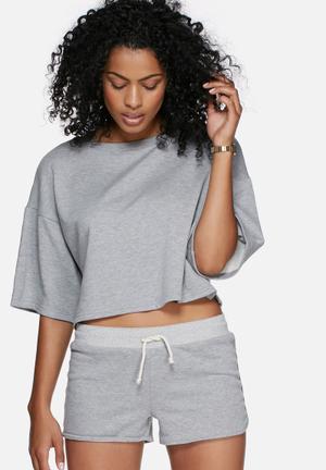 Boxy sweat top