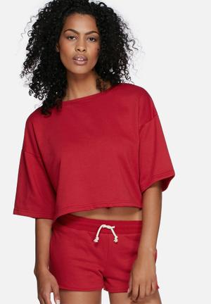Boxy sweat top