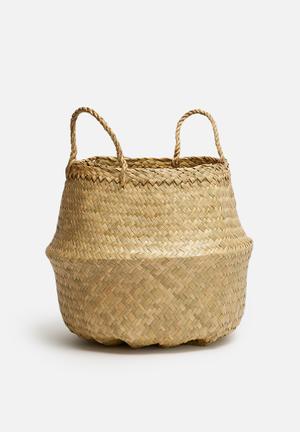 Natural small belly basket