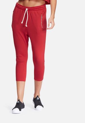 Cropped zip pocket joggers