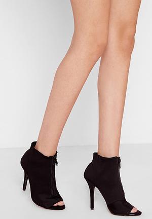 Neoprene Zip Detail Ankle Boots