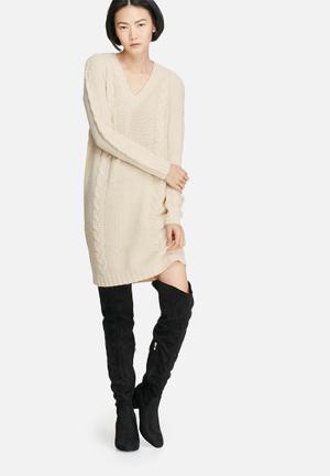 Riva cable knit dress