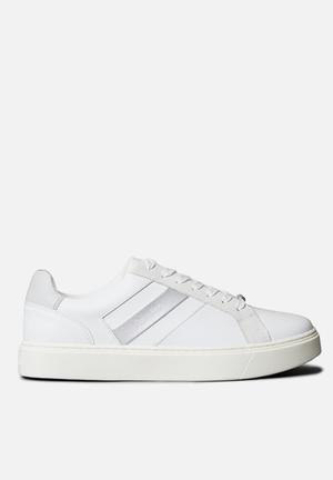 SUPERLINE a パルティール Classic Cupsole Laceup - Bright White/Marshmallow/Oyster