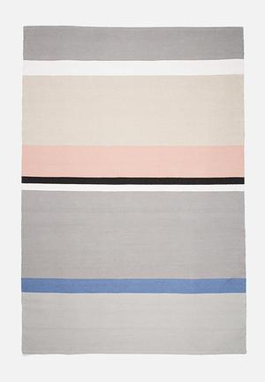 Pastel stripe rug