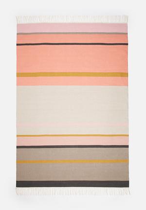 Colourful stripe rug