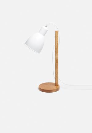 Emile desk lamp - white
