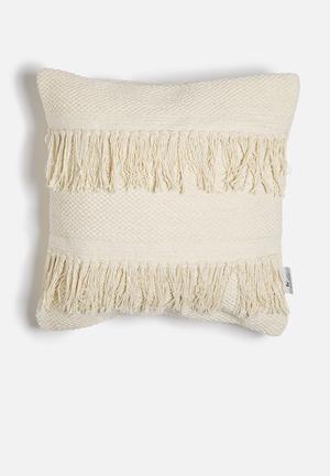 Fringe knot cushion cover